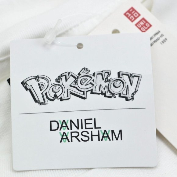 DANIEL ARSHAM X POKEMON T-Shirt Mewtwo Transformed into Crystal UNIQLO Size S - Picture 5 of 7